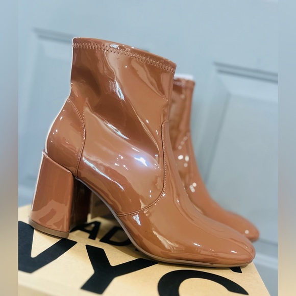 Madden NYC Side Zip Heeled Bootie, Women's Size 10 color Caramel NEW - Picture 15 of 15